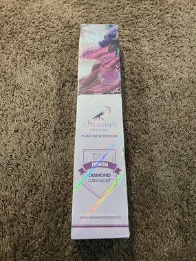 Dreamers Pink and Purple Premium Diamond Canvas Kit